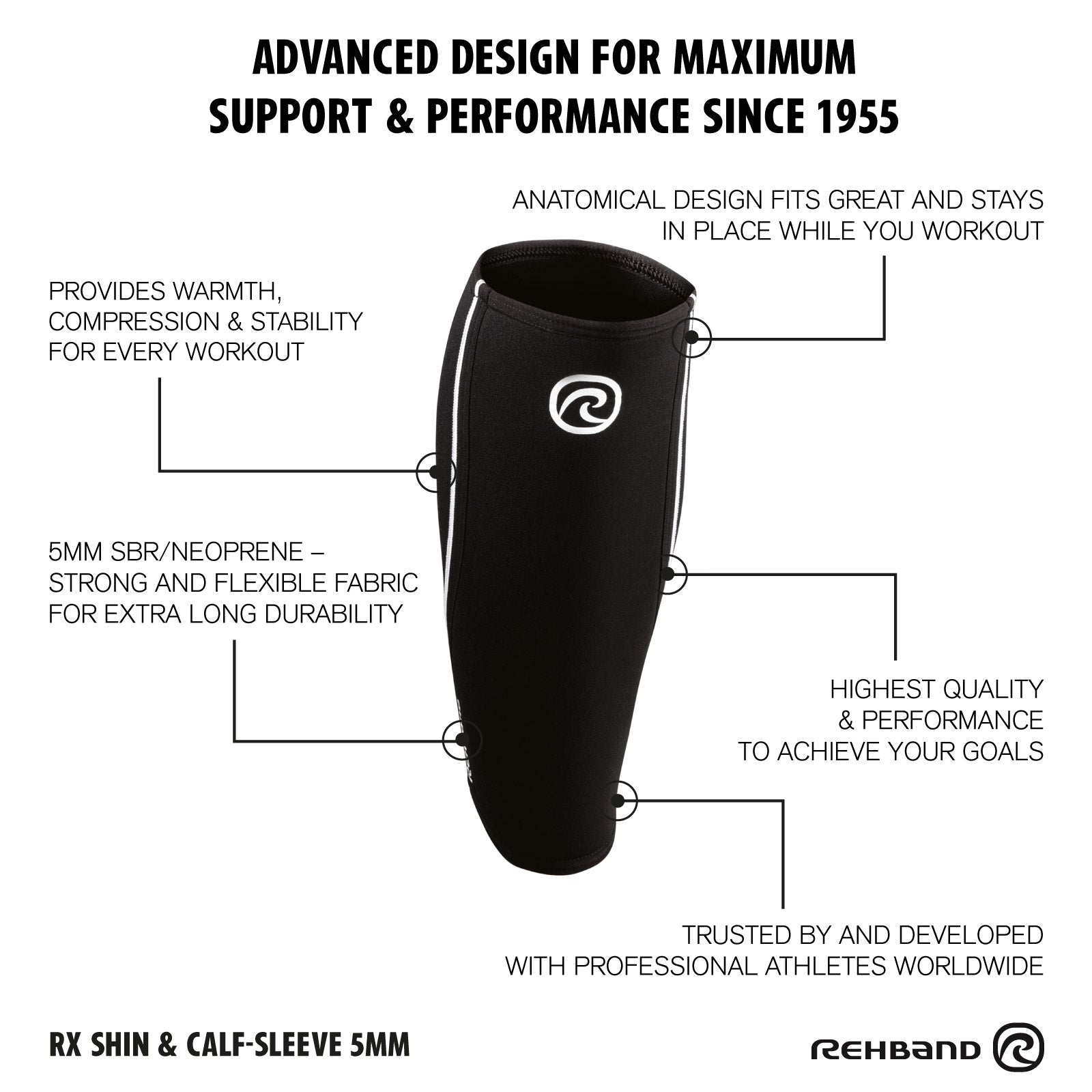 Wadenbandage | RX Shin/Calf Sleeve 5mm