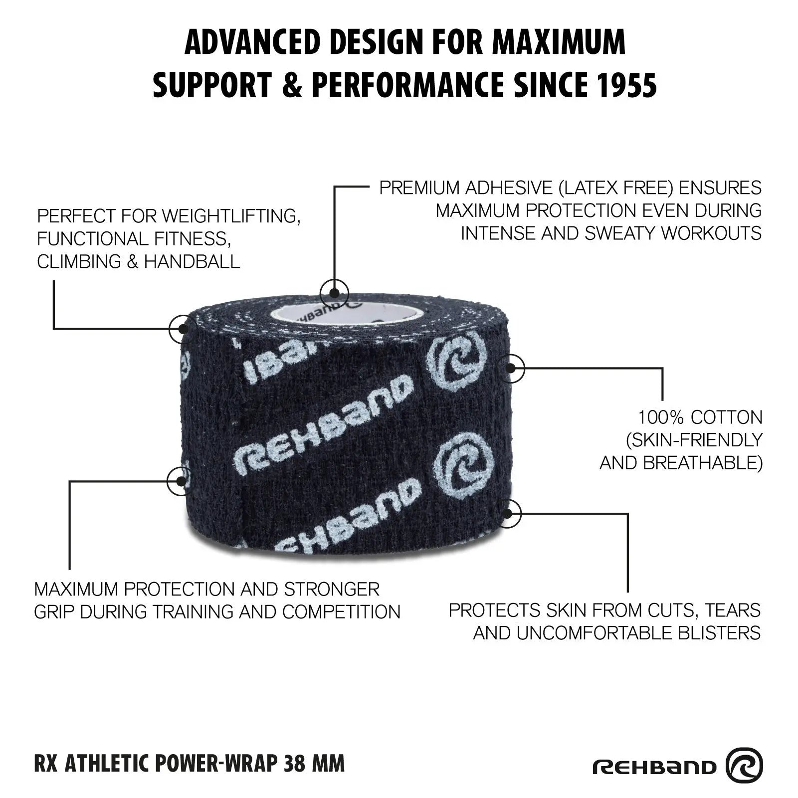 Tape Gewichtheben | RX Athletic Power-Wrap