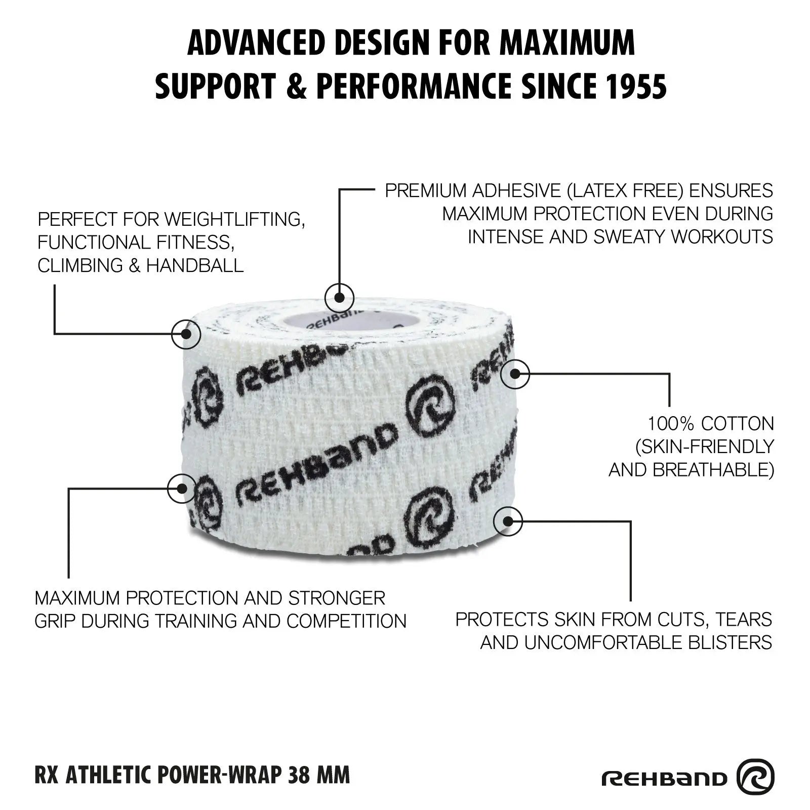 Tape Gewichtheben | RX Athletic Power-Wrap