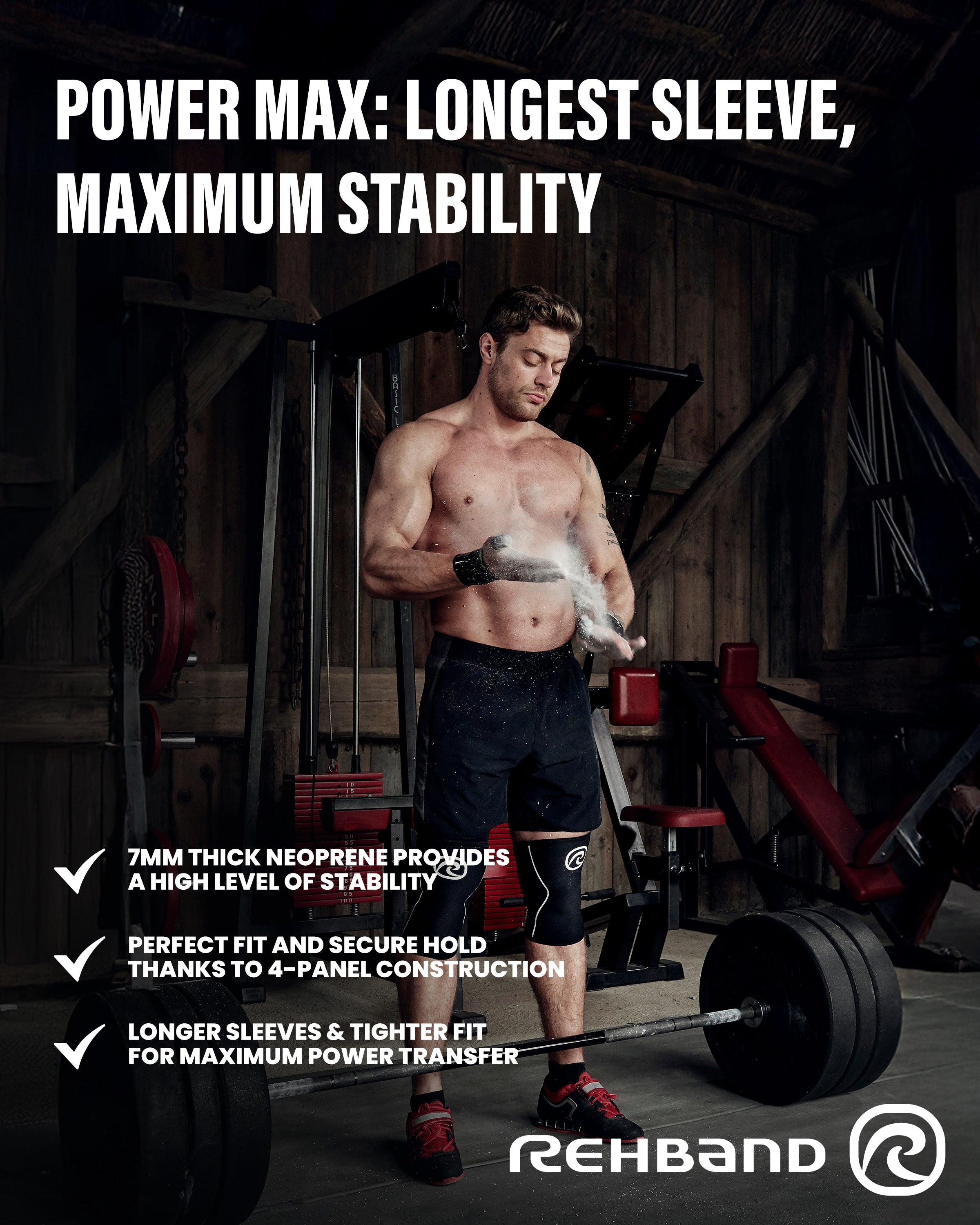 Kniebrace | RX Knee Sleeve Power Max 7mm