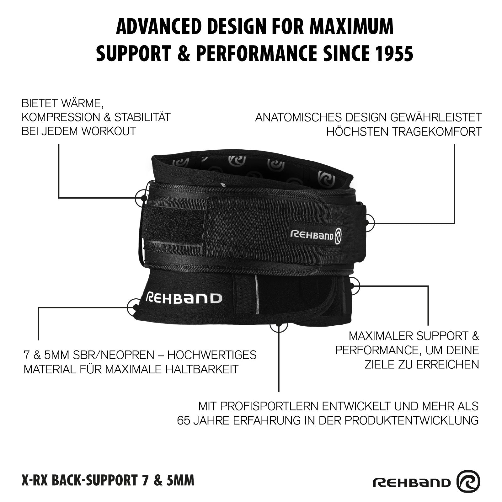 X-RX 2-in-1 Back Support 7mm