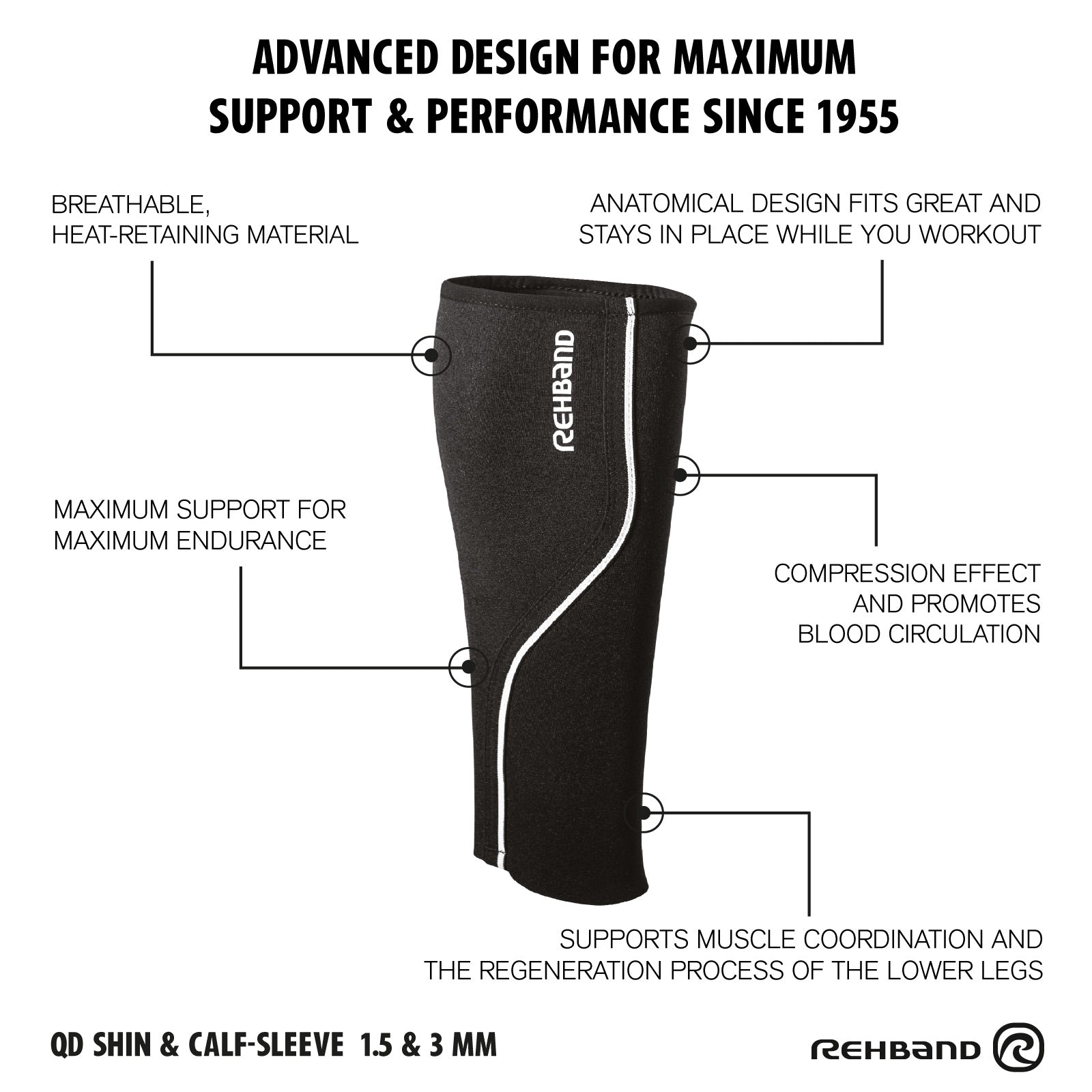 QD Shin & Calf Sleeve 3mm