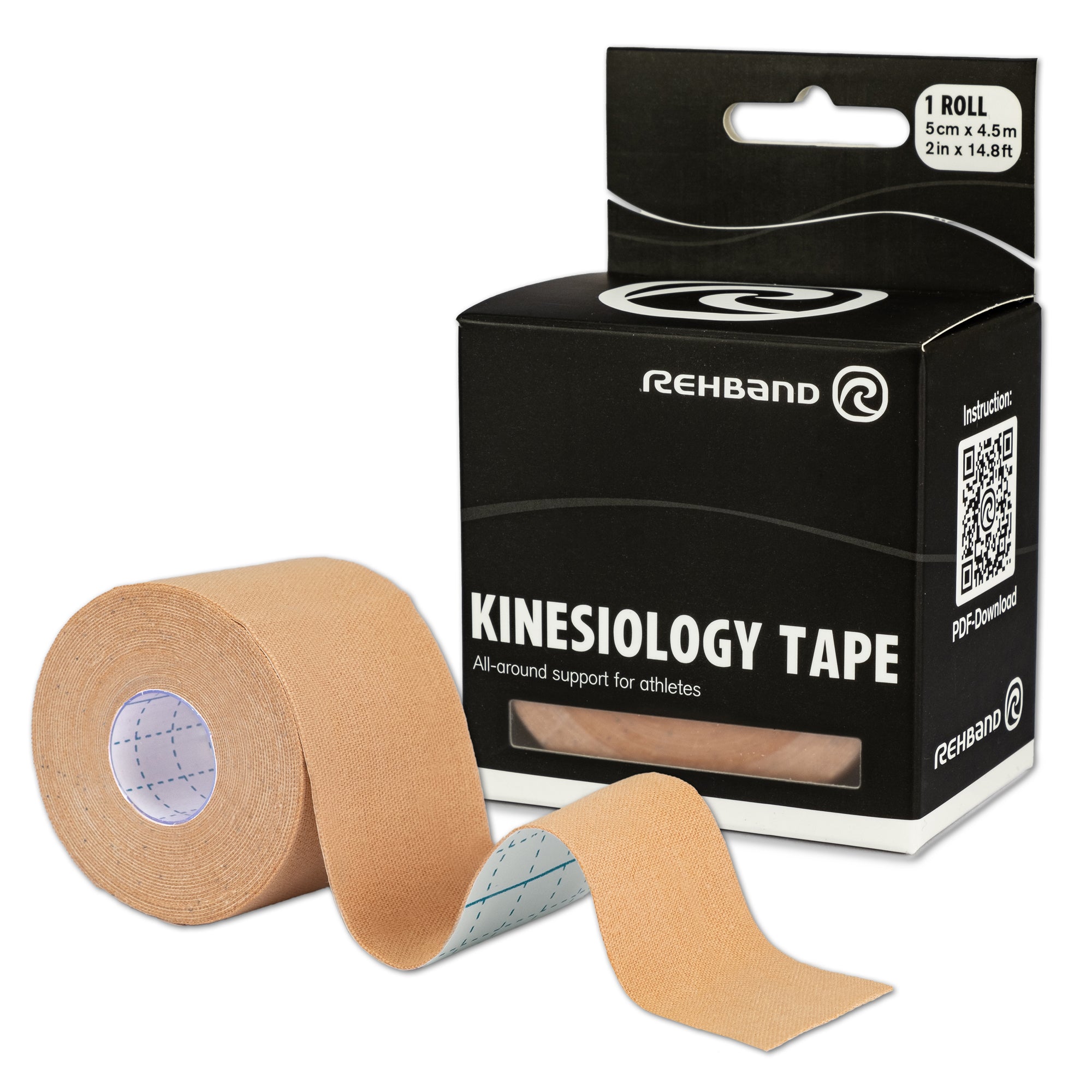 Rehband RX Kinesiology Tape Beige-1-roll